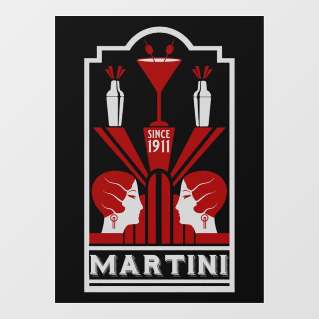 Vintage Martini Art Deco (Sheet)