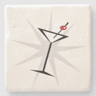 +[ Vintage Martini ]+ Stone Coaster