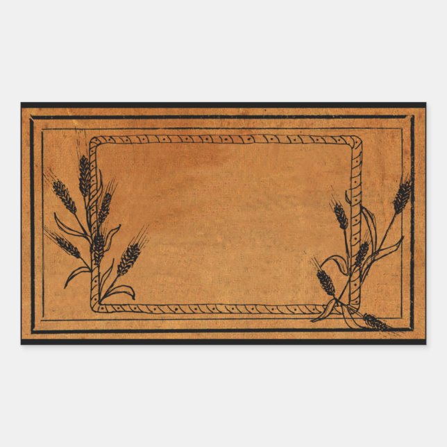 VINTAGE MASON JAR Label Sticker (Front)