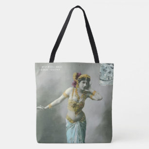 Vintage Mata Hari Postcard Tote Bag