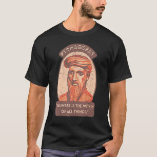 Vintage Math Numbers Pythagoras Portrait And Quot T-Shirt