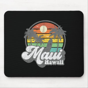 Vintage Maui Hawaii Hawaiian Beach Surfing 70's Su Mouse Pad