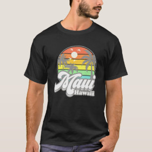 Vintage Maui Hawaii Hawaiian Beach Surfing 70s Sur T-Shirt