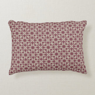 Vintage Mauve Floral Accent Pillow