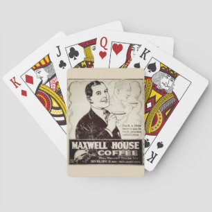 Vintage Maxwell House Coffee Ad Playing Cards