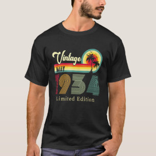 Vintage May 1934 Birthday On The Beach 88th T-Shirt