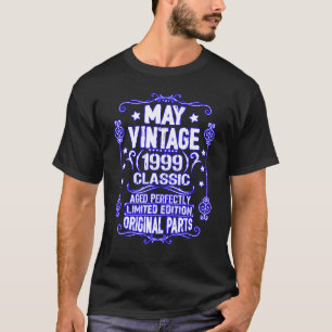 Vintage May 1999 23rd Birthday Original Parts Gemi T-Shirt