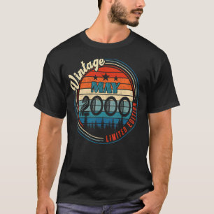 Vintage May 2000 22nd Years Old Birthday T-Shirt