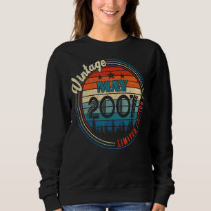 Vintage May 2007 15 Years Old Birthday Sweatshirt