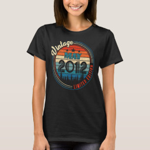 Vintage May 2012 10 Years Old Birthday T-Shirt