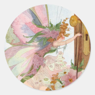 Vintage May Day Faerie Sticker