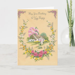 Vintage - May Your Birthday be Very Happy, Card