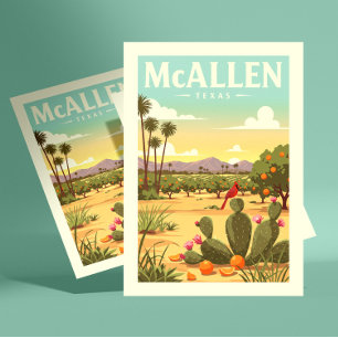 Vintage McAllen Texas Postcard