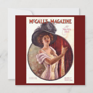 Vintage McCalls Magazine March 1911 Card