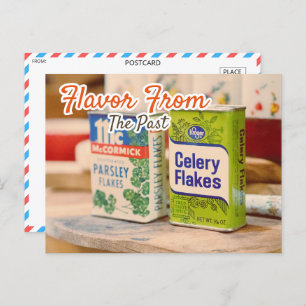 Vintage McCormick Spice Tins Postcard