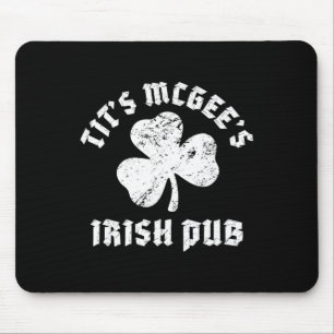 Vintage Mcgee's Irish Pub Retro St. Patrick's Day Mouse Pad