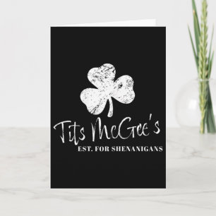 Vintage Mcgee's Irish Pub St. Patrick's Day Shenan Card