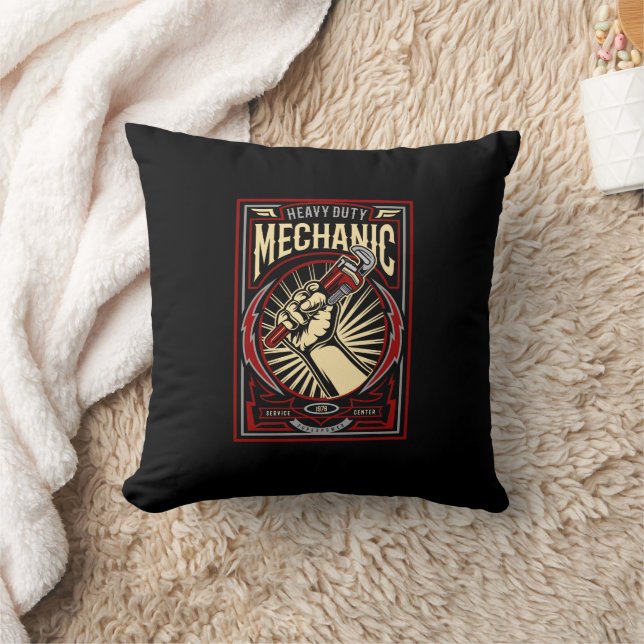 Vintage Mechanic     Cushion (Blanket)