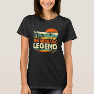 Vintage Mechanic Mechanic Dad Man Myth Legend Fat T-Shirt
