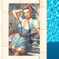 Vintage Mechanic Pin Up