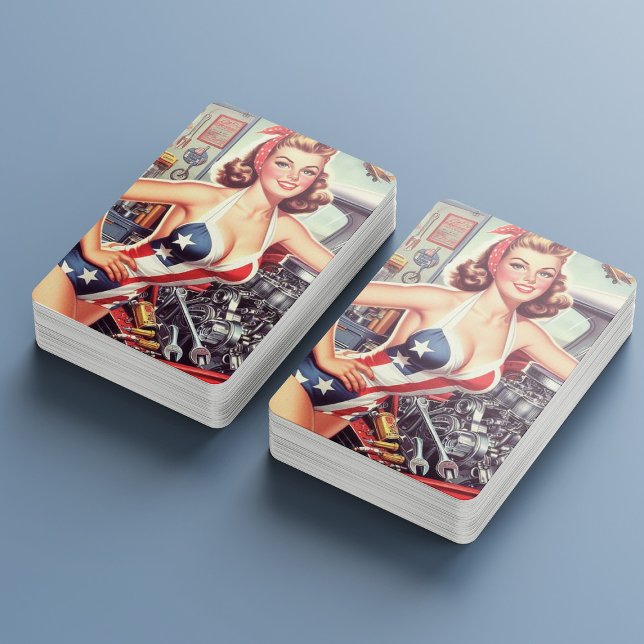 Vintage Mechanic Pin-up Playing Cards (Creator Uploaded)