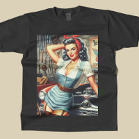 Vintage Mechanic Pin Up