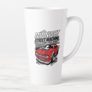 Vintage Mechanic Shirt - Midnight Street Machine C Latte Mug