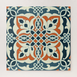 Vintage Medallion: Colourful Seamless Pattern Jigsaw Puzzle