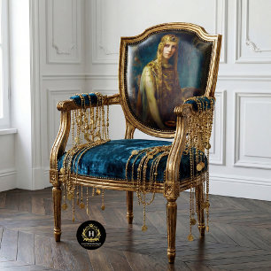 Vintage Mediaeval Queen Furniture Decoupage Tissue Paper