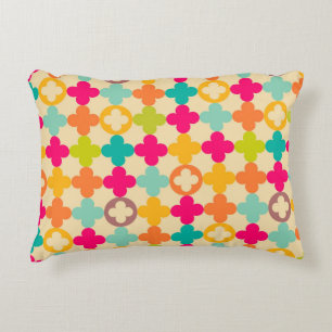 Vintage mediaeval rosette pattern decorative cushion