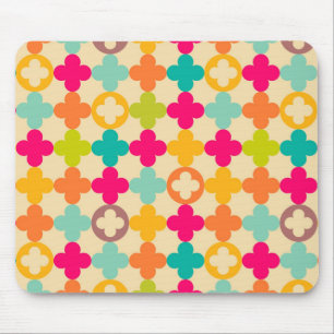 Vintage mediaeval rosette pattern mouse pad