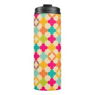 Vintage mediaeval rosette pattern thermal tumbler