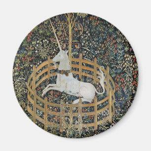 Vintage Mediaeval Unicorn in Captivity Art Magnet