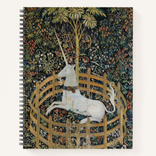 Vintage Mediaeval Unicorn in Captivity Art Notebook