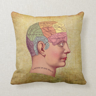 Vintage Medical Brain Anatomy Pillow