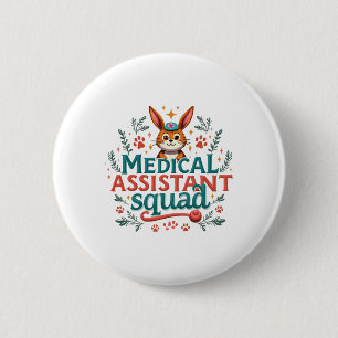 Vintage Medical Istant Squad Funny Ear Flower East 6 Cm Round Badge