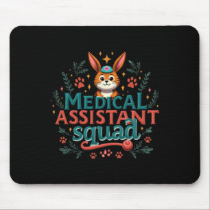Vintage Medical Istant Squad Funny Ear Flower East Mouse Pad