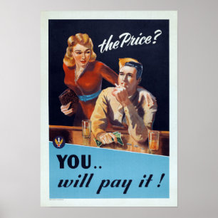 Vintage Medical Syphilis Disease Poster