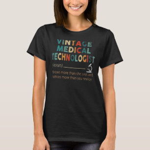 Vintage Medical Technologist Definition T-Shirt