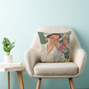 Vintage Medicine, Happy Nurse in Uniform Cushion