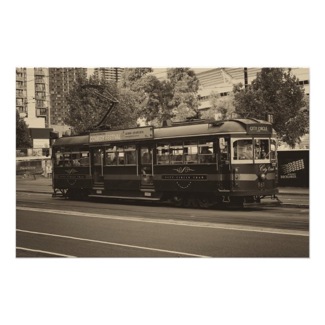 Vintage Melbourne tram Photo Print (Front)