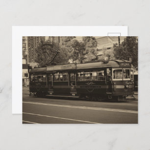 Vintage Melbourne tram Postcard
