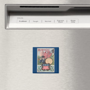 Vintage Memorial Day - One Country Magnet
