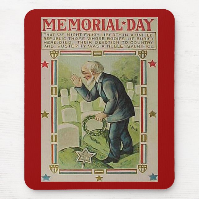 Vintage Memorial Day The Fallen Mouse Pad (Front)