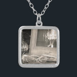 Vintage Memories Silver Plated Necklace<br><div class="desc">A picture of my Grandmother in her wedding dress. My Grandfathers glasses when he was a boy are among many old photos and memorabilia from days gone by.</div>