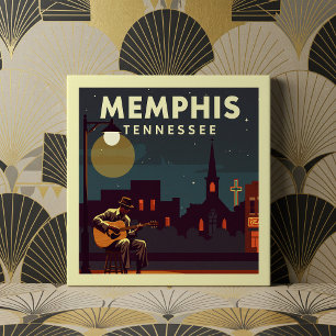 Vintage Memphis Tennessee Ceramic Tile
