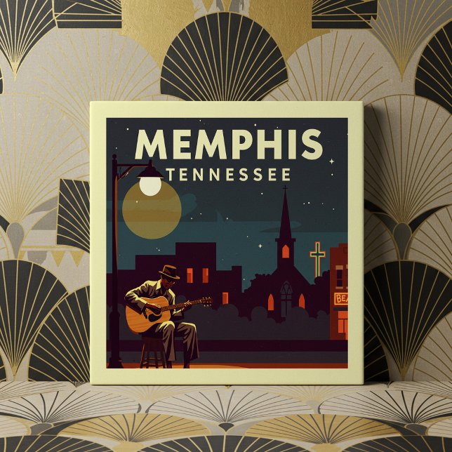 Vintage Memphis Tennessee Ceramic Tile (Creator Uploaded)