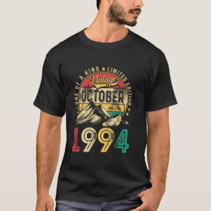Vintage Men 30 Year Old Gift Funny October 1994 30 T-Shirt