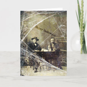 Vintage Men Halloween Card