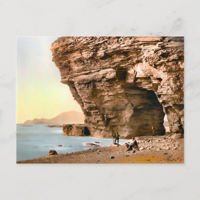 Vintage Menawn Cliffs County Mayo Ireland Postcard (Front)